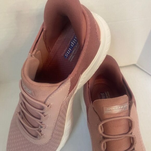 Skechers Slip-ins: BOBS Sport Squad Chaos Women Sneaker, size 8 in blush pink - Picture 3 of 7